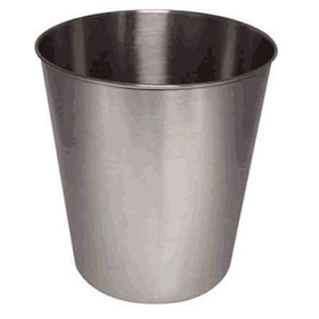 Nu Steel 9 qt Waste Basket Brushed Finish TG8BH